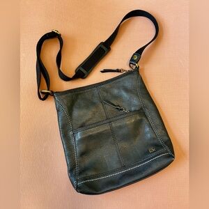 The Sak Black Leather Crossbody Purse